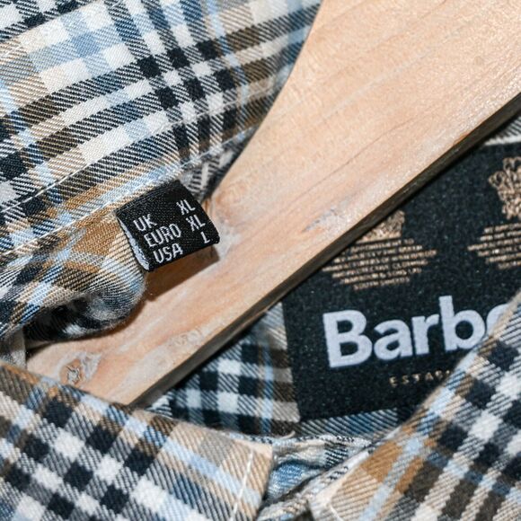 Barbour Men's Button Down Eastwick Shirt Multi color plaid cotton size Large reg - Picture 6 of 6